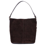 Suede Leather Bucket Tote