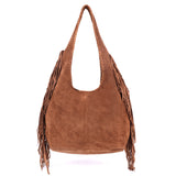 Sahara – Fringe Suede Hobo Bag