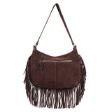Sorrento – Studded Fringe Suede Hobo Bag