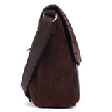 Safira – Whipstitch Suede and Leather Crossbody Bag