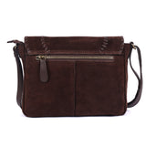 Safira – Whipstitch Suede and Leather Crossbody Bag
