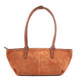 Suede Leather Bowling Tote
