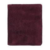 Montalcino – Croc-Embossed Suede Compact Wallet