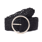 Noto – Sculpted Circle Handwoven Leather Belt