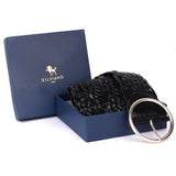 Noto – Sculpted Circle Handwoven Leather Belt