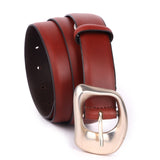 Siena – Sculpted Buckle Leather Belt