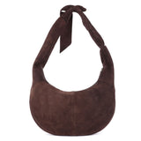 Esher – Suede Crescent Shoulder Bag
