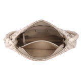 Ivory Weave – Woven Leather Shoulder Bag