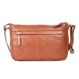 Cognac Grid – Woven Leather Crossbody Bag