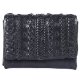 Noir Braid – Leather Fold Wallet