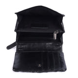 Noir Braid – Leather Fold Wallet