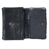 Noir Braid – Leather Fold Wallet