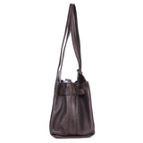 Espresso Arc – Leather Shoulder Bag