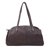 Espresso Arc – Leather Shoulder Bag