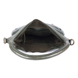 Verdant Halo – Perforated Leather Shoulder Bag