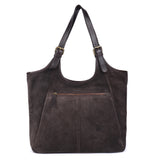 Espresso Suede – Suede Tote Bag