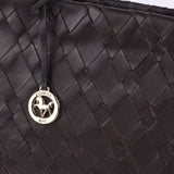 Handwoven Leather East-West Tote
