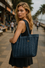 Beverley – Luxe Handwoven Leather Shopper Tote