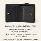 Hackney Compact Bifold with Zip Coin Pocket