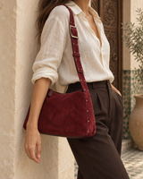 Bergamo – Studded Suede Shoulder Bag