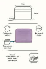 Amber Zip Around Wallet