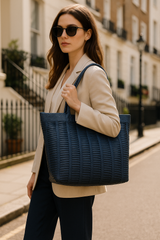 Beverley – Luxe Handwoven Leather Shopper Tote
