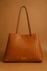 Elgin – Signature Handwoven Leather Shopper Tote