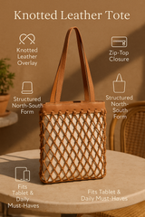 Arlington – North-South Knotted Leather Tote