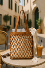 Arlington – North-South Knotted Leather Tote