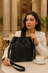 Soho – Drawstring Leather Bucket Bag