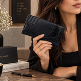 Como – Reptile-Embossed Leather Continental Wallet