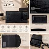 Como – Reptile-Embossed Leather Continental Wallet