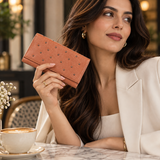 Lucca – Studded Soft Leather Continental Wallet