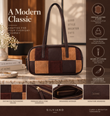 Amalfi – Patchwork Leather and Suede Bowling Shoulder Bag