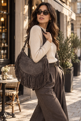 Varenna – Fringe Suede Shoulder Bag