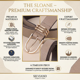 The Sloane – Pebble Leather Women’s Belt