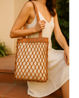 Arlington – North-South Knotted Leather Tote