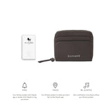 Trackable Amber Zip Around Wallet