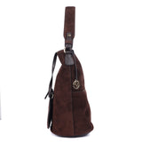 Suede Leather Bucket Tote