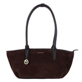 Suede Leather Bowling Tote