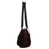 Suede Leather Bowling Tote