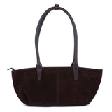 Suede Leather Bowling Tote