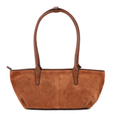Suede Leather Bowling Tote