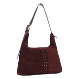 Zahara – Studded Suede Hobo Bag
