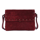 Amira – Studded Suede Crossbody Bag