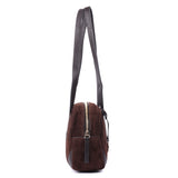 Arden – Suede Leather East-West Shoulder Bag