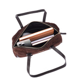 Arden – Suede Leather East-West Shoulder Bag
