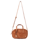 Suede Leather Bowling Bag