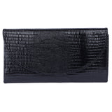 Como – Reptile-Embossed Leather Continental Wallet