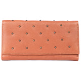 Lucca – Studded Soft Leather Continental Wallet